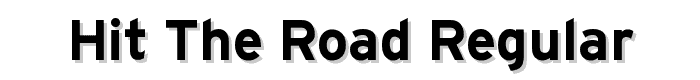 Hit the Road Regular font